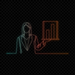 Business Woman With Chart