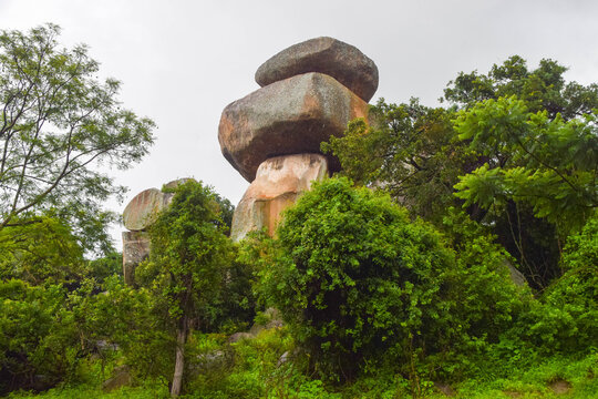 Natural balancing rocks in Zimbabwe