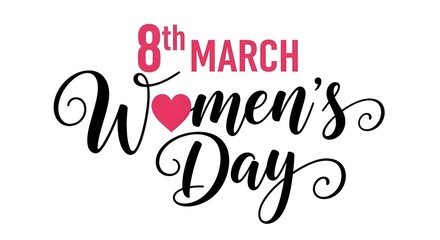 International women's day celebration logo