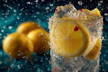 One chilled lemon soda.