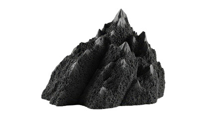 Obraz premium Dark mountain range with sharp peaks