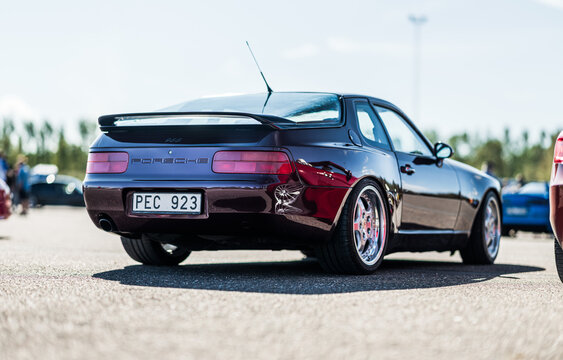 Gothenburg, Sweden - september 07 2025: Classic Porsche 944 parked on asphalt lot.