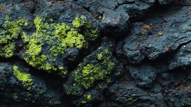Mossy Rock Texture Background