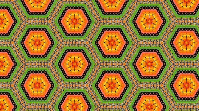 Summer Line Dance Stick People Kaleidoscope Background