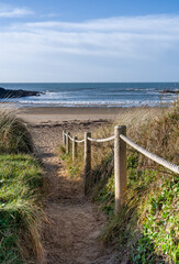 Porth Trecastell beach on anglesey North wales
