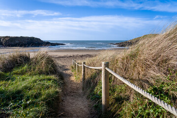 Fototapeta premium Porth Trecastell beach on anglesey North wales