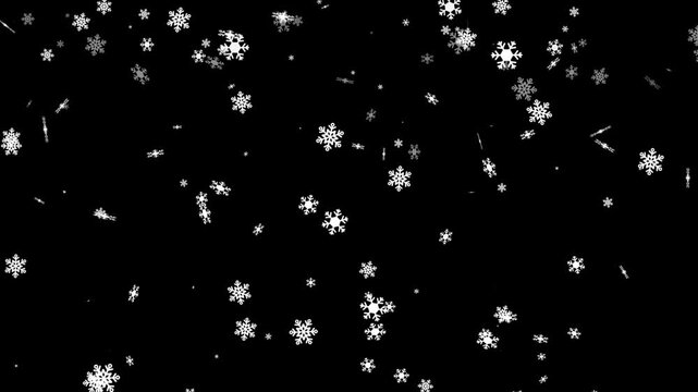 loop snowflake rain