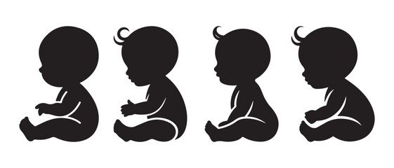 Cartoon warriors meditating in lotus pose isolated on white background.