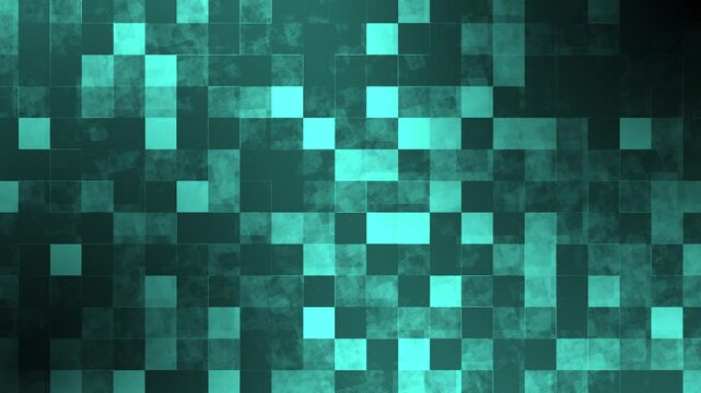 Ocean Blue mosaic pixels geometric background squares texture checkered abstract pattern
