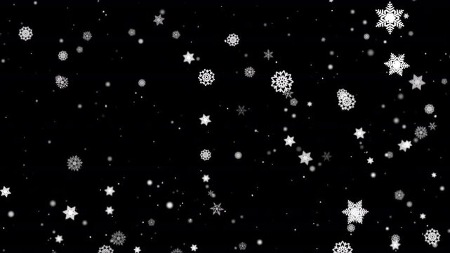 falling snow background