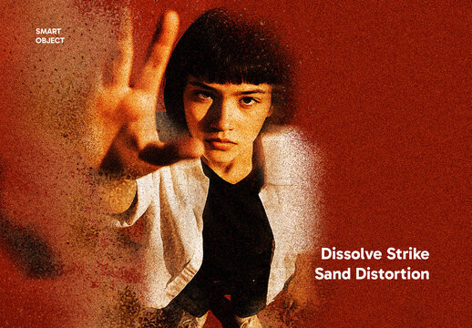 Dissolve Sand Distortion Photo Effect
