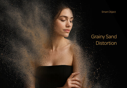 Grainy Sand Distortion Photo Effect