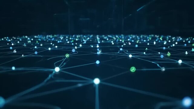 fiber optics background with lots light spots