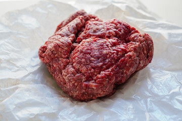 ハンバーグステーキ用のビーフのミンチ(ひき肉)