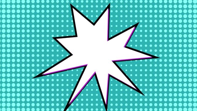 Retro Pop Art Comic Book Starburst Explosion Background