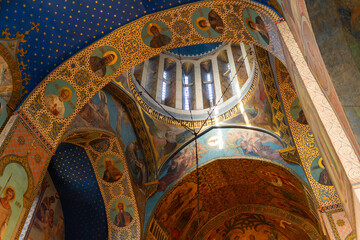 Frescos and murals inside the Sioni Cathedral, in Tbilisi