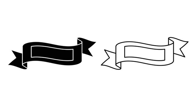 Black and white banner vector illustration Vector