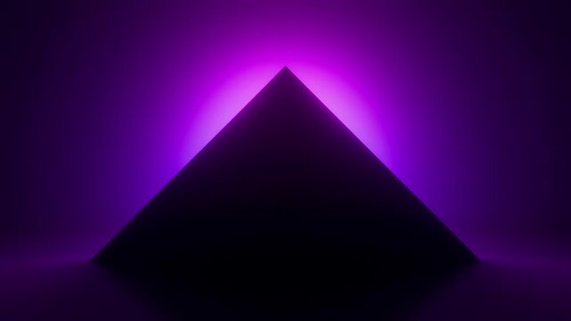 abstract glowing blue and purple neon light, dark shape copy space, 4k seamless loop, business motion graphic background