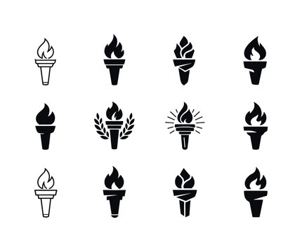 Political Ideologies Logo Set. The history of political ideologies and movements. Icon set. Set Logo of The history of political ideologies and movements: