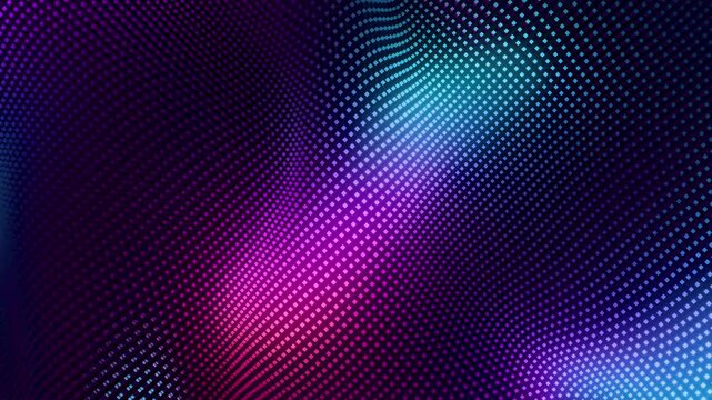 abstract blue and purple glowing background, 3d render,  smooth motion backdrop, 4k seamless loop