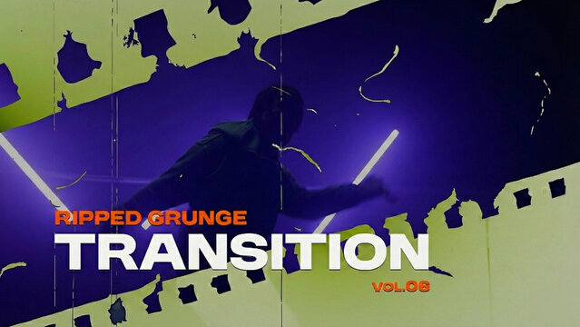 Ripped Grunge Transition / Horizontal / Part 06