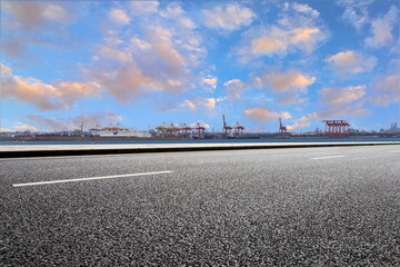 Obraz premium outdoor road city landscape blue sky cityscape street travel 