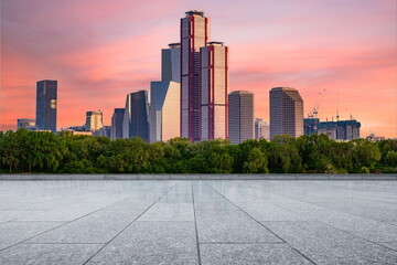 Obraz premium outdoor road city building landscape sunset cityscape street travel 