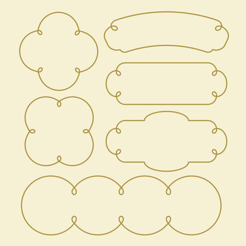 Chinese,  Asian japanese , korean, blank label , tag , banner , new year celebration. vector isolated vector illustration