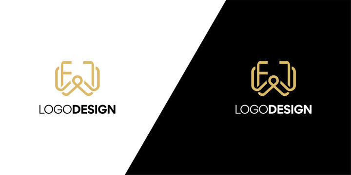 Elegant 'EW' Monogram Logo Design Concept for Branding and Identity Projects, Featuring Clean Lines and a Modern Aesthetic