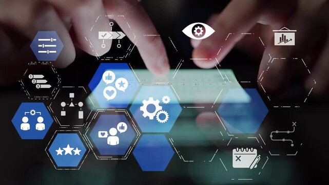 Personalization icons showing customization, user profile and experience design for personal service, customer journey and adaptive digital interaction. Funnel