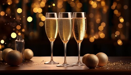 Champagne Glasses Celebration 8