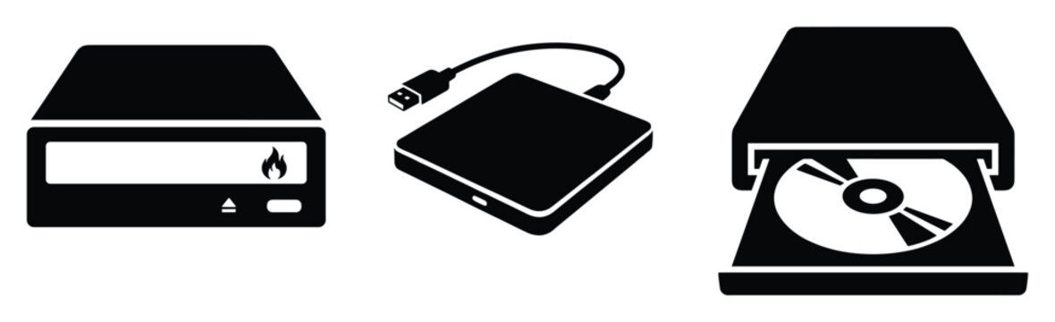 Set of external data storage devices for data backup transfer or archiving information