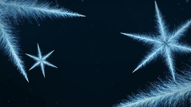 abstract fury blue background with stars