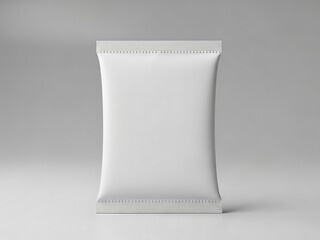 White blank pouch packaging template
