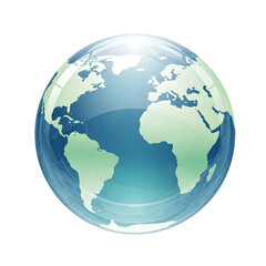 Fototapeta premium Globe Icon with Americas