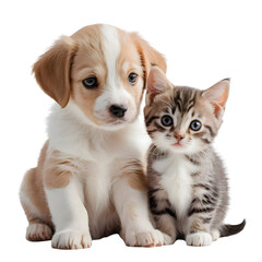 Adorable cartoon puppy with big, expressive eyes, cheerfully holding a vibrant red heart, a perfect symbol of love and affection for valentine celebrations and heartfelt greetings