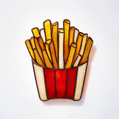 フライドポテトステンドグラスチャーム