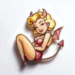 小悪魔ステンドグラスチャーム