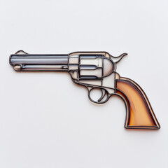 銃のステンドグラスチャーム