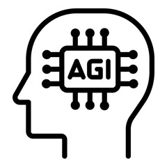 AGI icon. Vector line icon