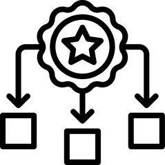 Recommender System icon. Vector line icon