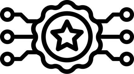 Recommender System icon. Vector line icon