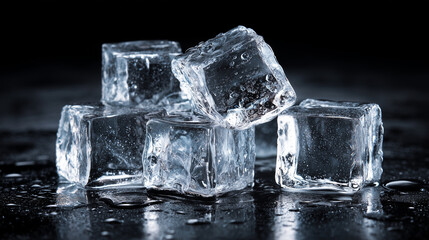 Frozen Ice Cubes Texture