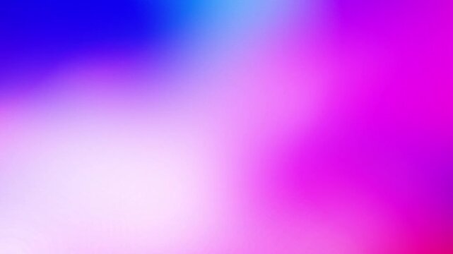 Vivid pink and blue holographic gradient with smooth moving waves and bright light glow. Perfect for video projects, background design or wallpaper