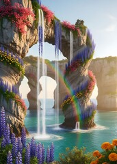 sunset over the river
