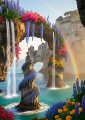 sunset over the river
