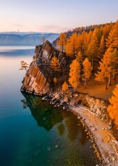 sunset over the river