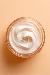 Creamy Skincare Product In Glass Jar