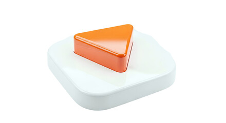 Orange Triangle on White Base