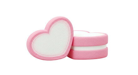 Pink Heart Shaped Marshmallows